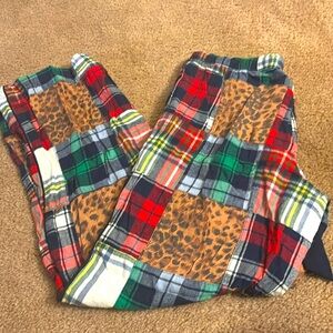 Aerie size small pajama pants. Plaid with leopards design!